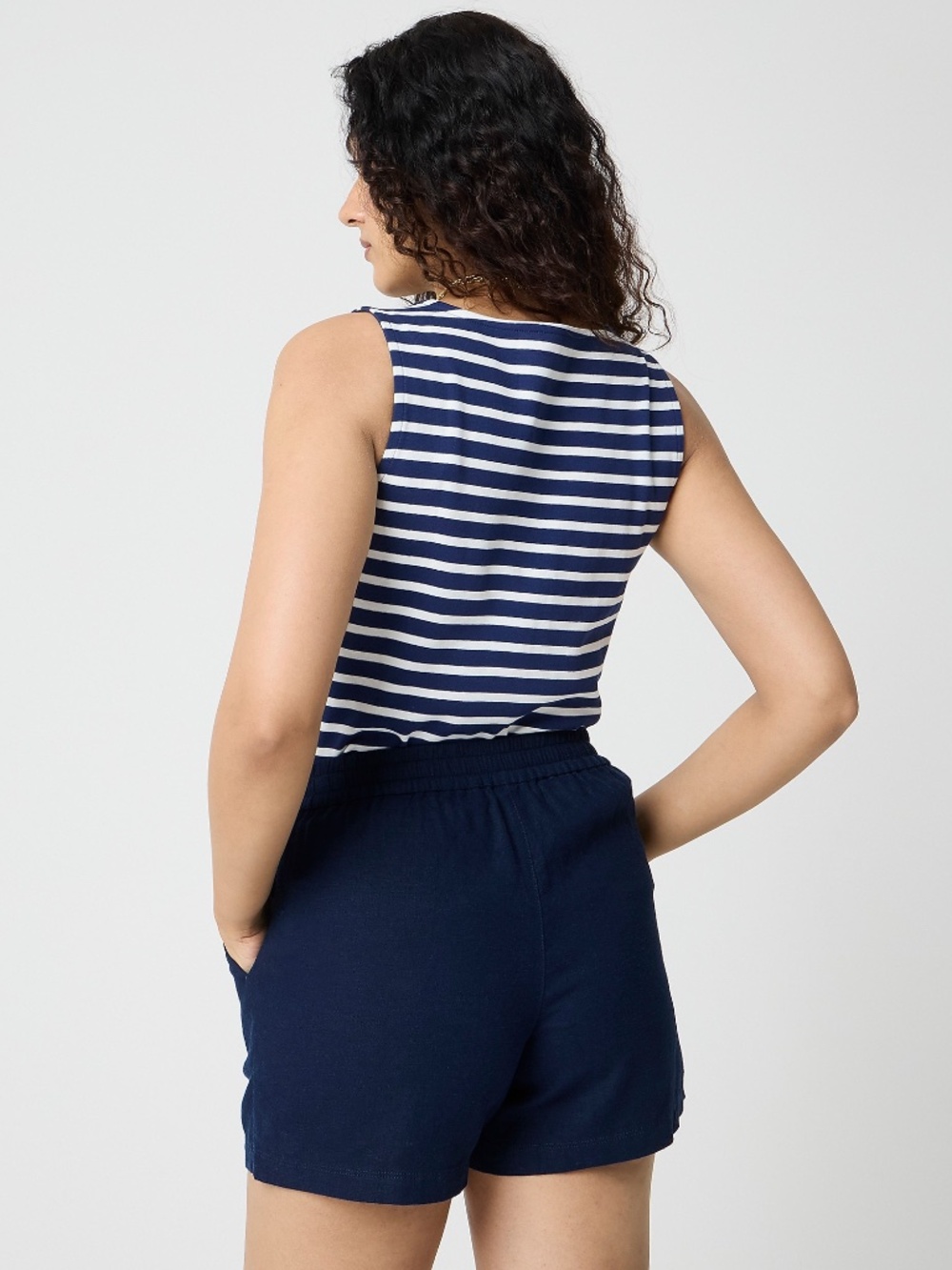 NWT J.Crew Factory Linen-blend Drawstring Short - Picture 4 of 7